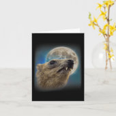 Funny Rock Hyrax mit Meme Karte (Gelbe Blume)