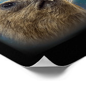 Funny Rock Hyrax mit Meme Poster (Ecke)
