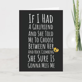 Funny Rock Kletterkarten für Ihm Men Spaß Karte