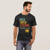 Funny Rock Paper Schere Throat Punch I Win T Shi T-Shirt (Vorne ganz)