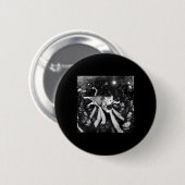 Funny Rock Show Cat Meme Niedlich Tabby Kitten Cro Button (Vorne & Hinten)