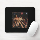 Funny Rock Show Cat Meme Niedlich Tabby Kitten Cro Mousepad (Mit Mouse)