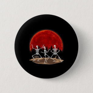 Funny Rocker Skeleton Hand Rock Button