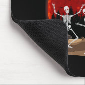 Funny Rocker Skeleton Hand Rock Mousepad (Ecke)