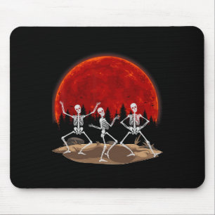 Funny Rocker Skeleton Hand Rock Mousepad