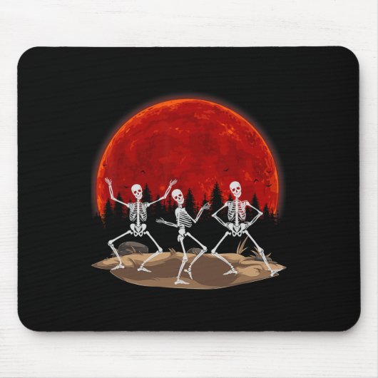 Funny Rocker Skeleton Hand Rock Mousepad (Vorne)