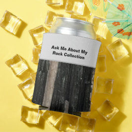 Funny Rockhound Schwarz-weiß Striping Rock Scienti Dosenkühler