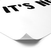 Funny Rocking Racoon Poster (Ecke)