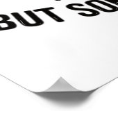 Funny Rocking Racoon Poster (Ecke)