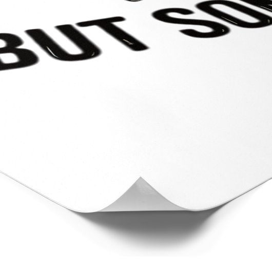 Funny Rocking Racoon Poster (Ecke)