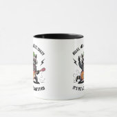Funny Rocking Racoon Tasse (Zentrum)