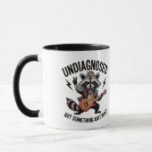 Funny Rocking Racoon Tasse (Links)
