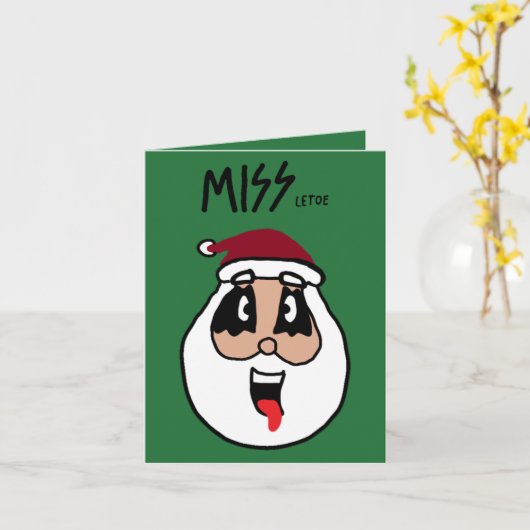 Funny Rocking rund um die Weihnachtsbaumkarte Karte (Gelbe Blume)