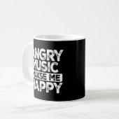 Funny Rockn Roll Sprichwort Heavy Hard Rock Music Kaffeetasse (Vorderseite Links)