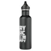 Funny Rockn Roll Sprichwort Heavy Metal Hard Rock Edelstahlflasche (Rechts)