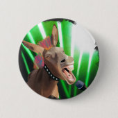 Funny Rockstar Donkey Button (Vorderseite)