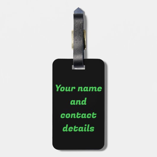 Funny Rockstar Donkey Gepäckanhänger (Rückseite vertikal)