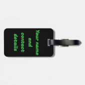 Funny Rockstar Donkey Gepäckanhänger (Rückseite horizontal)