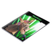Funny Rockstar Donkey Notizblock (Linke Seite)
