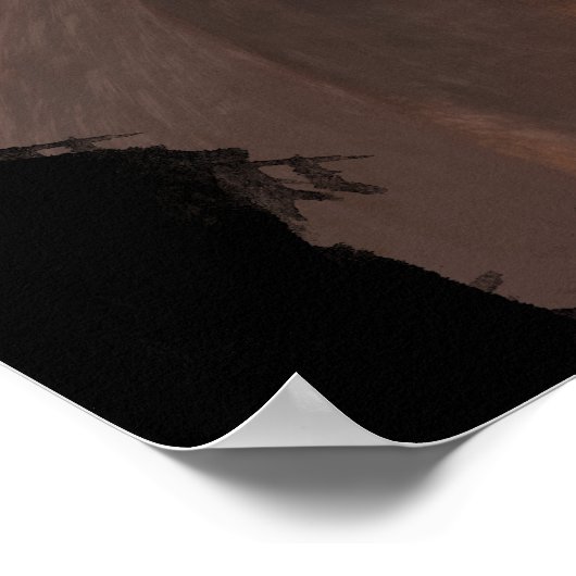 Funny Rockstar Donkey Poster (Ecke)