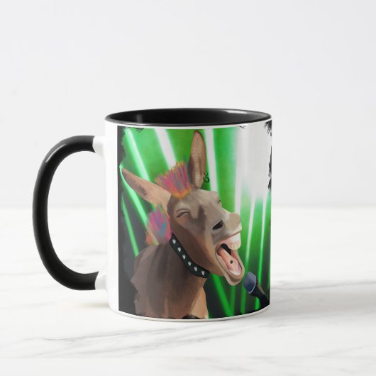 Funny Rockstar Donkey Tasse (Links)