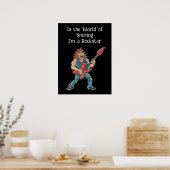 Funny Rockstar Poster (Küche)