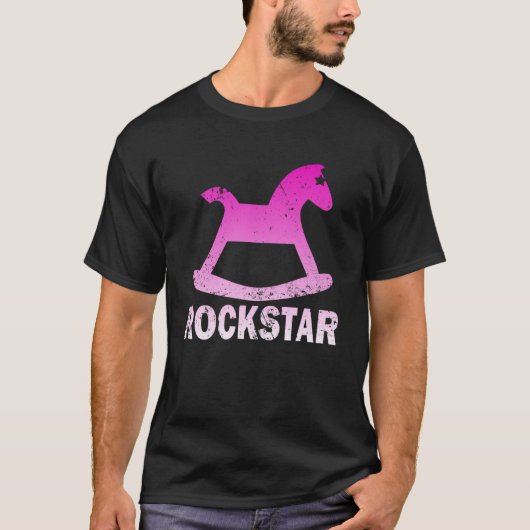 Funny Rockstar Rocking Horse Pullover Hoodie (Vorderseite)