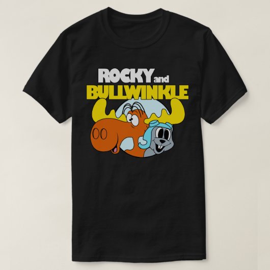 Funny Rocky und Bullwinkle T-Shirt (Design vorne)