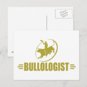 Funny Rodeo Bull Rider Postkarte (Vorne/Hinten)