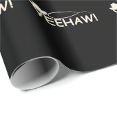 Funny Rodeo Pferdereiten Cowboy und Cowgirl Geschenkpapier (Rolleneckpunkt)