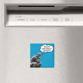 Funny Rodin Thinker Statue - Pizza oder Thai Food? Magnet (In Situ (Geschirrspüler))
