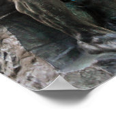 Funny Rodin Thinker Statue - Pizza oder Thai Food? Poster (Ecke)