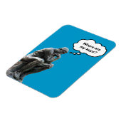 Funny Rodins Denkerstatue - Wo sind meine Schlüsse Magnet (Linke Seite)