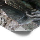 Funny Rodins Denkerstatue - Wo sind meine Schlüsse Poster (Ecke)