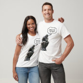 Funny Rodins Denkerstatue - Wo sind meine Schlüsse T-Shirt (Unisex)
