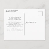 Funny Roll mit it Foto Hochzeit Aufschub Ankündigungspostkarte (Rückseite)