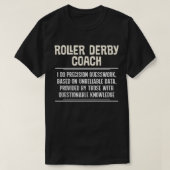 Funny Roller Derby Coach Shirt I Do Precision Guts (Design vorne)