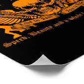 Funny Roller Derby Lover Quotes Gift, Live To Jam  Poster (Ecke)