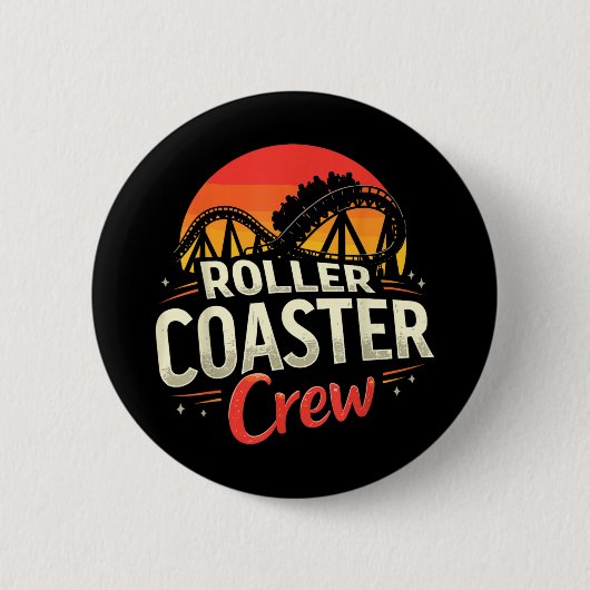 Funny Roller Untersetzer Crew Vergnügungspark Roll Button (Vorderseite)