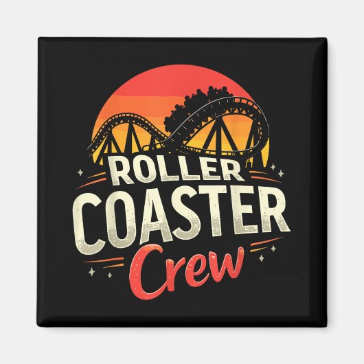 Funny Roller Untersetzer Crew Vergnügungspark Roll Magnet (Vorne)