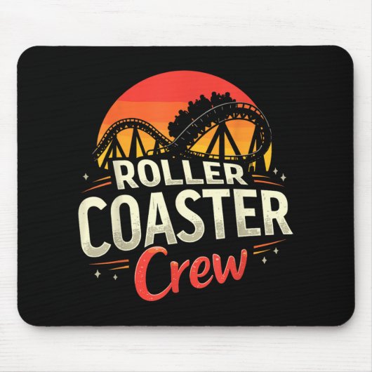 Funny Roller Untersetzer Crew Vergnügungspark Roll Mousepad (Vorne)