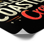 Funny Roller Untersetzer Crew Vergnügungspark Roll Poster (Ecke)