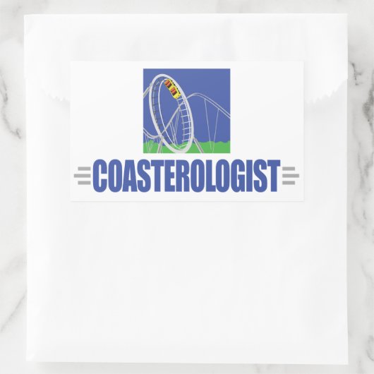 Funny Roller Untersetzer Rechteckiger Aufkleber (Tasche)