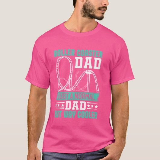 Funny Roller Untersetzer Vater Themenpark Rollerco T-Shirt (Vorderseite)