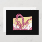 Funny Rollercoaster Vergnügungspark Geschenk Postkarte (Vorne/Hinten)