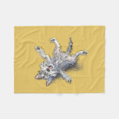 Funny Rolling Schnauzer Blanket Fleecedecke (Vorderseite (Horizontal))