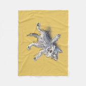 Funny Rolling Schnauzer Blanket Fleecedecke (Vorderseite)