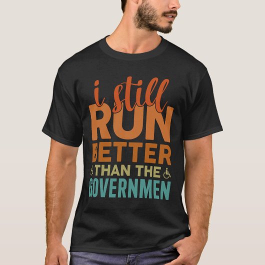 Funny Rollstuhl Behinderung Handicap Ampuffer T-Shirt (Vorderseite)