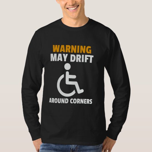 Funny Rollstuhl Spaß Behinderte T-Shirt (Vorderseite)