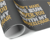Funny Rollstuhl Spaß Sarcasm Handicap Menschen Geschenkpapier (Rolleneckpunkt)